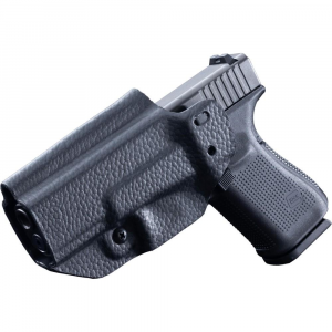 Mission First Tactical Leather Hybrid IWB/OWB Holster for Glock 19/23/44/45 Black Ambi