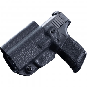 Mission First Tactical Leather Hybrid IWB/OWB Holster for Sig Sauer P365-XMacro Black Ambi