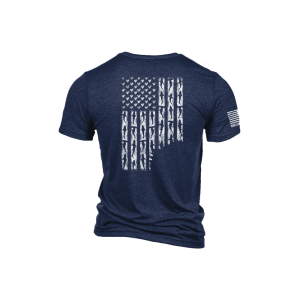 Nine Line Shark Flag T-Shirt Navy 3XL