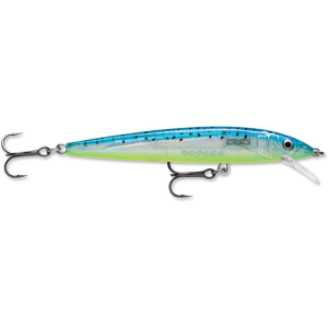 Rapala Husky Jerk 10 4" 3/8 oz Glass Blue Minnow