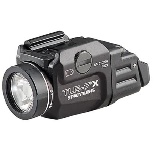 Streamlight TLR-7 X USB Weapon Light with Paddle Switches, Key Kit and Battery Black