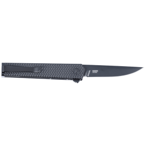 CRKT CEO Microflipper Folding Knife 2-3/10" Drop Point Blade Black