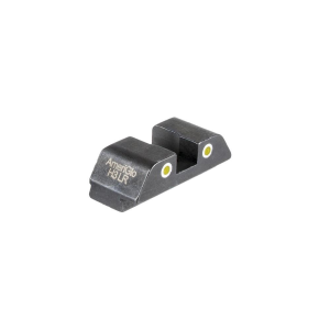 Ameriglo Ameriglo Tritium 2-Dot Rear Handgun Sight for Glock Yellow with White Front - $41.49 at Natchez Shooting & Outdoors