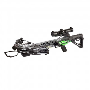 Carbon Express Axe 400 Crossbow with Scope, Quiver & PileDriver Crossbolts