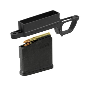 Magpul Bolt Action Magazine Well Magnum for Hunter 700L Stock  Includes (1) PMAG 5 AC L Magnum  Black MAG569BLK