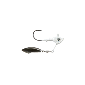 Fish-Head-Lures SHL Stand-Up Fish Head Spin 3/8 oz - Pearl White - $6.70 at Natchez Shooting & Outdoors