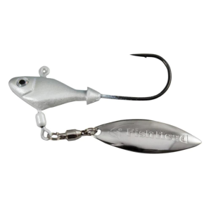 Fish Head Spin Jighead Lure 3/8 oz Albino