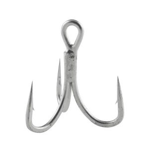 Owner-Hooks Owner STX58 Treble Hook Size 6  Chrome 8pk - $19.22 at Natchez Shooting & Outdoors