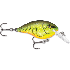 Rapala Dives To 4 Crankbait 2" 5/16 oz Chartreuse Rootbeer Crawdad