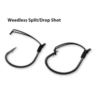 Gamakatsu-Usa Gamakatsu Split/DS Weedless Black Size 1 5pk - $8.88 at Natchez Shooting & Outdoors