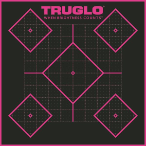 Truglo Truglo Tru-See Splatter Target 5 Diamond 12x12 6 Pack Pink - $6.49 at Natchez Shooting & Outdoors