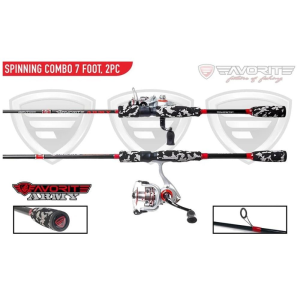 Favorite-Fishing Favorite Fishing Army Fishing Combo S 7' 0'' 2pc MH - $52.49 at Natchez Shooting & Outdoors