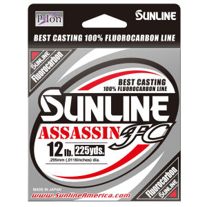 Sunline Assassin FC 12 lb - Clear - 225 yd
