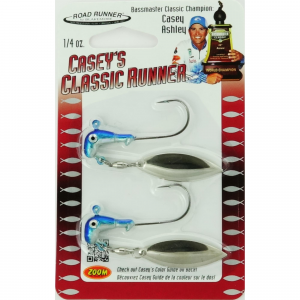Road Runner Caseys Classic Runner Head 1/4oz Chrome Blu