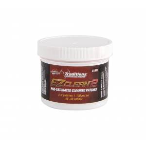 Traditions EZ Clean 2 Pre-Saturated Cleaning Patches - 100/Jar 2.5" Dia.
