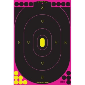 Birchwood Casey Shoot-N-C Pink Reactive Targets 12"x18" 5/Pack