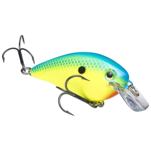 Strike King KVD Square Bill 1.5 Crankbait 2-1/4" 3/8 oz Powder Blue Back Chartreuse