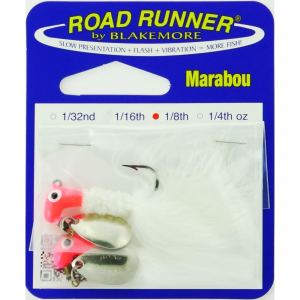 Road Runner Marabou 1/8 oz Pink/White