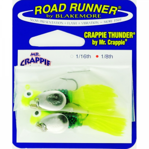 Road Runner Crappie Thunder 1/8oz Chart/Junebug/Chart