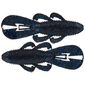 Googan Bandito Bug 4'' Black Blue Flake 7pk