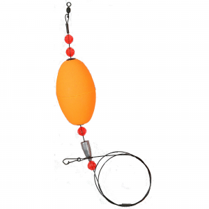 Comal Leader Weighted Oval Orange (Mono)