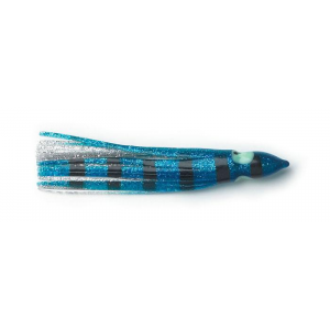 P-Line Sunrise Squid 4.5'' Blue/Clear/Blk Stripe Silver