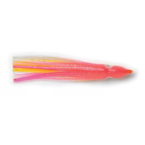 P-Line Sunrise Squid 4.5'' Pink/Yellow/Clear 5pk