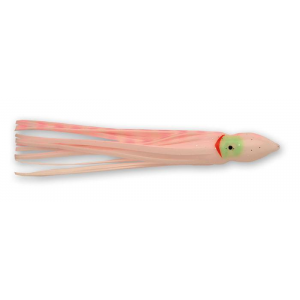 P-Line Sunrise Squid 4.5'' White Body Pink Stripes 5pk
