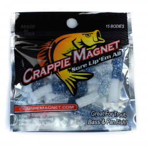 Leland Crappie Magnet Wht/Blu/Slvr Fl  1.25'' 15pk