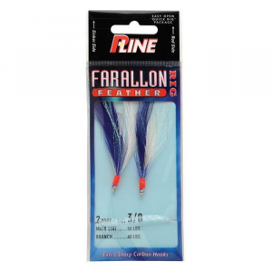 P-Line Farallon Feather 2 hk 3/0 Blue/White