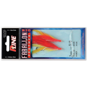 P-Line Farallon Feather 2 hk 5/0 Red/Yellow