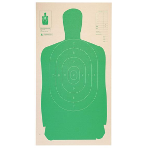 Champion LE Targets Cardboard Silhouette Target - 24" X 45", Green, 25/Pack
