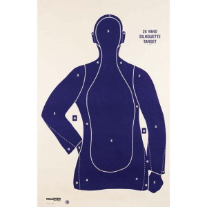 Champion LE Targets B21-E 25 yd. Police Silhouette Target -100/Pack