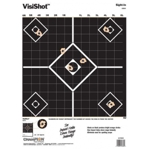 Champion VisiShot Targets Sight-In Target - 13" X 18", 10/Pack