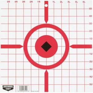 Birchwood Casey Rigid Paper Crosshair Sight-In Target - 12", 10/Pack