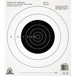 Champion Official NRA Targets B-16, 25 yd., Slow Fire, 12/Pack