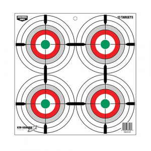 Birchwood Casey EZE-Scorer 12" Multiple Bull's-Eye Paper Target - 13/ct