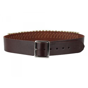 Hunter Leather Specialty Belts, .38 Caliber, 34" - 39" Medium, Antique Brown