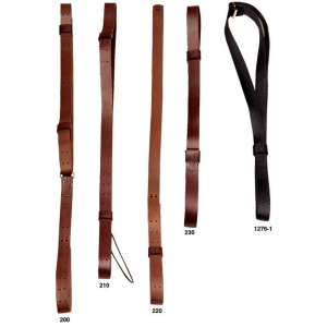 Hunter-Leather Hunter Rifle Military Leather Sling with Solid Brass Hardware - $38.99 at Natchez Shooting & Outdoors