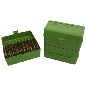 MTM Case-Gard R-50 Series Rifle Ammo Box - Green