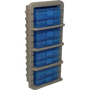 MTM AR9M Ammo Rack with 8 P50-9M-24 Ammo Boxes Clear Blue and Dark Earth