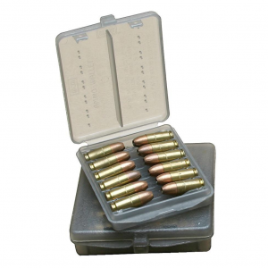 MTM 18 Rounds Case-Gard Ammo Wallet .38/.357 Clear Smoke