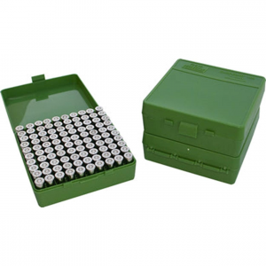 MTM P-100-45 Flip-Top Ammo Box 40 10mm 45 ACP 100 Rounds Green