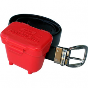 MTM Red Ammo Belt Pouch for 22LR to 9mm
