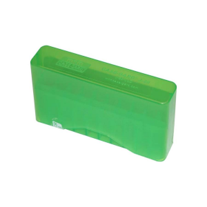 MTM J-20 Slip Top Ammo Box for 22-250/243 WIN/7.62X39 20 Rounds Clear Green