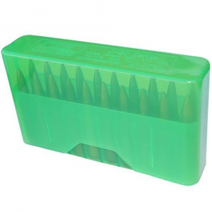 MTM J-20 Slip Top Ammo Box 7mm Rem -338 Win Clear Green