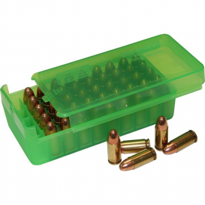 MTM Side Slide Handgun Ammo Box 45 ACP Clear Green