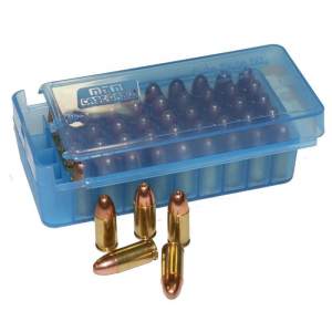 MTM Side Slide Handgun Ammo Box 45 ACP Clear Blue