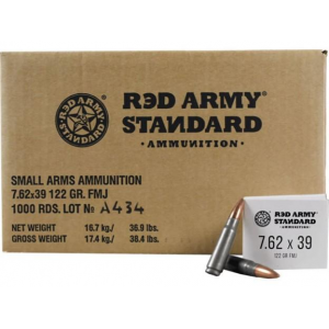 Century Arms Red Army Standard 7.62x39 122gr FMJ 1000/ct (Case)