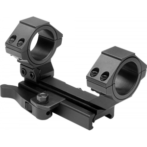 NcStar AR-15 Integral Rings & Base Cantilever Scope Mount QR Weaver Style / Rear Ring 30mm & 1" Inserts
